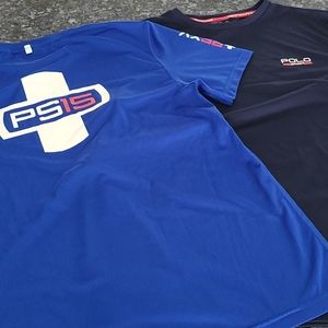 2 Mens Polo Sport Ralph Lauren performance shirts